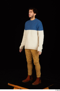 Pablo brown shoes brown trousers dressed standing sweater whole body…